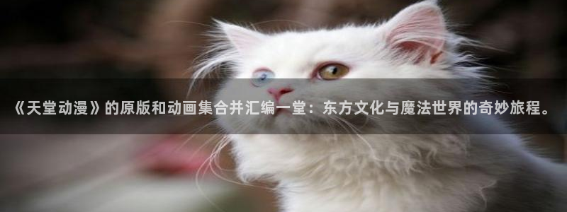 日本动漫里番免费观看：《天堂动漫》的原版和动画集合并汇编一堂：东方文化与魔法世界的奇妙旅程。